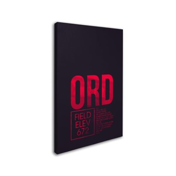 08 Left 'ORD ATC' Canvas Art,30x47